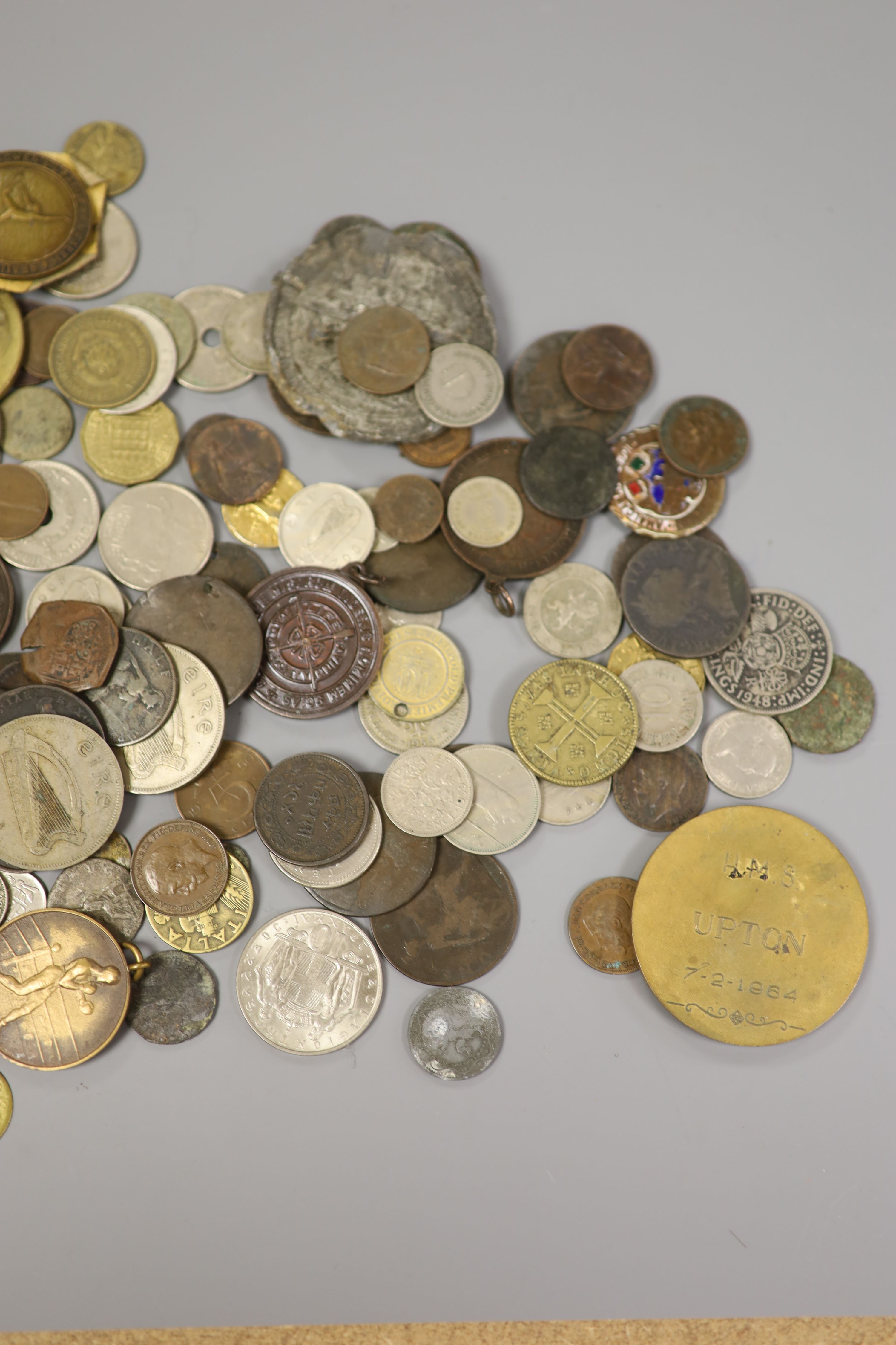 A quantity of mixed coins